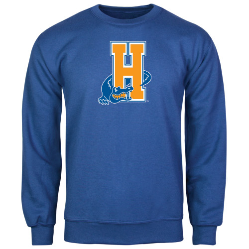Community College Royal Fleece Crew-Hostos H w/Alligator