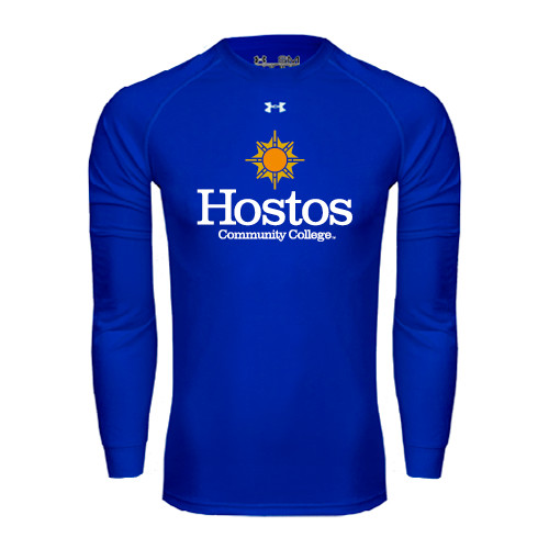 Community College Under Armour Royal Long Sleeve Tech Tee-Hostos Community College w/Sun