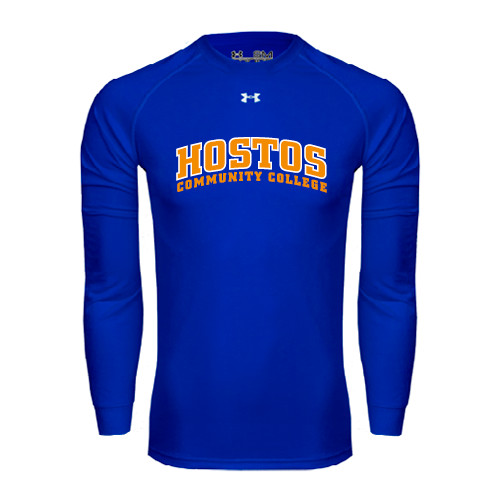 Community College Under Armour Royal Long Sleeve Tech Tee-Hostos Community College Arch