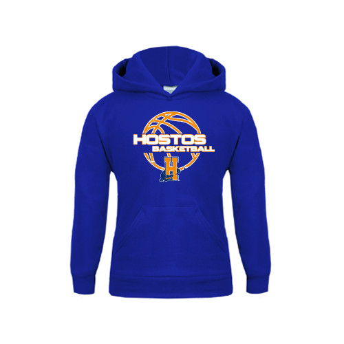Community College Youth Royal Fleece Hoodie-Hostos Basketball