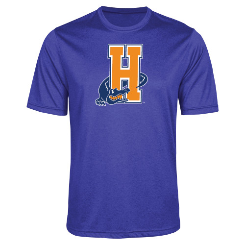 Community College Royal Heather Performance Contender Tee-Hostos H w/Alligator