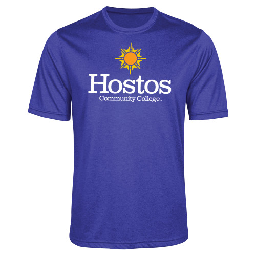 Community College Royal Heather Performance Contender Tee-Hostos Community College w/Sun