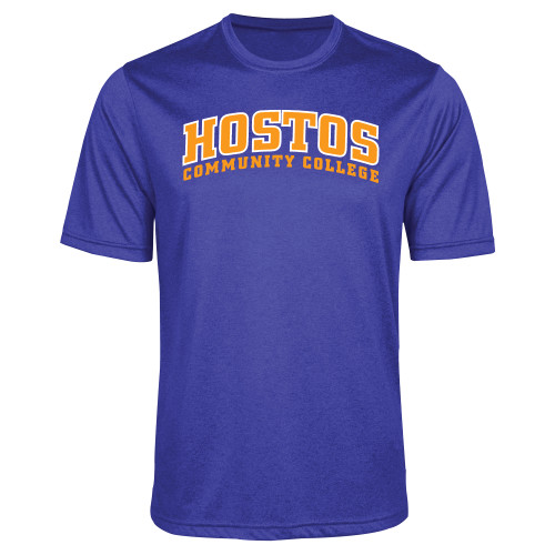 Community College Royal Heather Performance Contender Tee-Hostos Community College Arch
