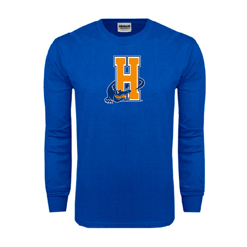 Community College Royal Long Sleeve T Shirt-Hostos H w/Alligator