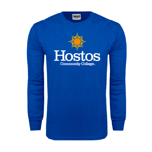 Community College Royal Long Sleeve T Shirt-Hostos Community College w/Sun