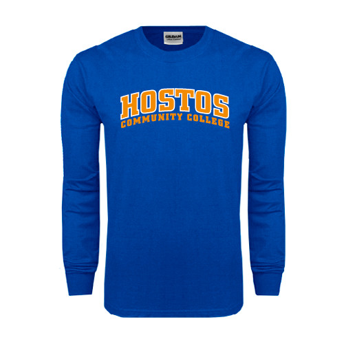 Community College Royal Long Sleeve T Shirt-Hostos Community College Arch