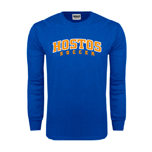 Community College Royal Long Sleeve T Shirt-Hostos Soccer Arch
