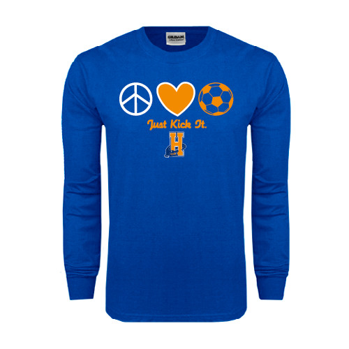 Community College Royal Long Sleeve T Shirt-Hostos Soccer