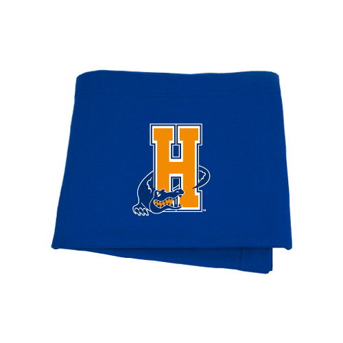 Community College Royal Sweatshirt Blanket-Hostos H w/Alligator