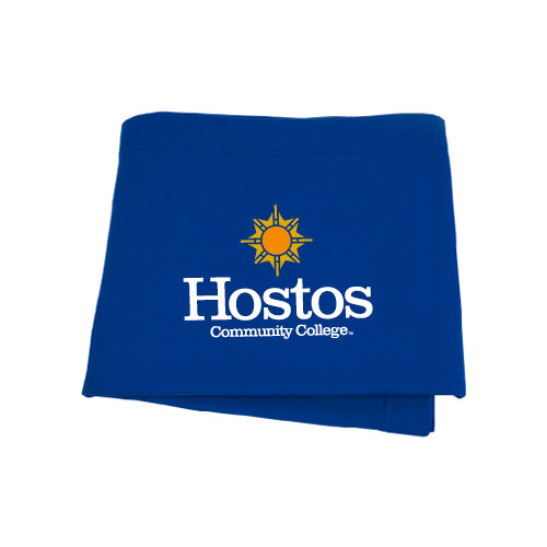 Community College Royal Sweatshirt Blanket-Hostos Community College w/Sun