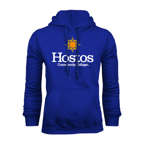 Community College Royal Fleece Hoodie-Hostos Community College w/Sun