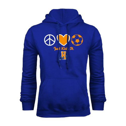 Community College Royal Fleece Hoodie-Hostos Soccer