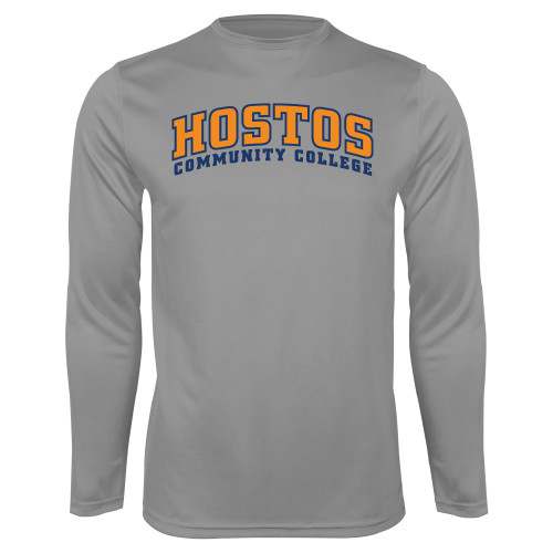 Community College Steel Performance Longsleeve Shirt-Hostos Community College Arch
