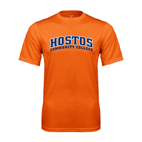 Community College Orange Performance Tee-Hostos Community College Arch