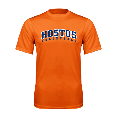 Community College Orange Performance Tee-Hostos Volleyball Arch