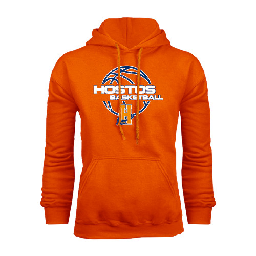 Community College Orange Fleece Hoodie-Hostos Basketball
