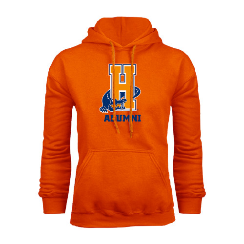 Community College Orange Fleece Hoodie-Alumni