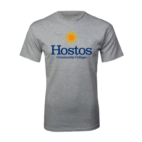 Community College Grey T Shirt-Hostos Community College w/Sun
