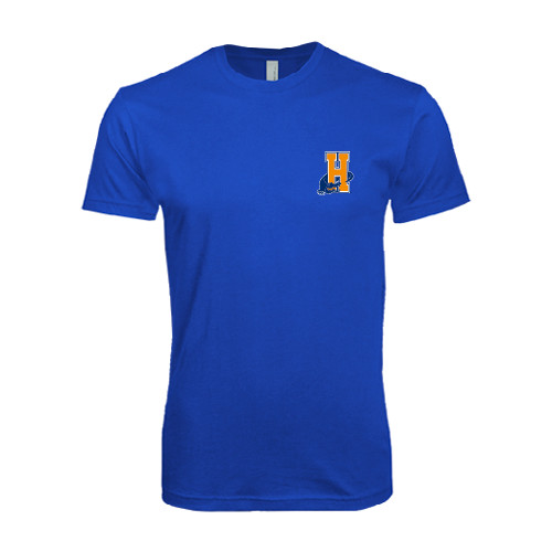 Community College Next Level Royal SoftStyle T Shirt-Hostos H w/Alligator