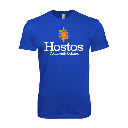 Community College Next Level Royal SoftStyle T Shirt-Hostos Community College w/Sun