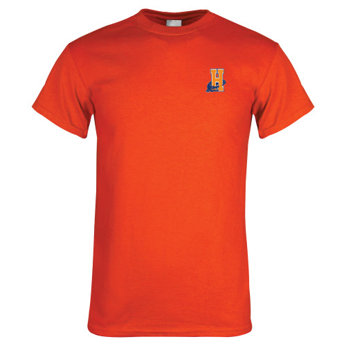 Community College Orange T Shirt-Hostos H w/Alligator