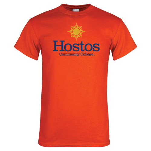 Community College Orange T Shirt-Hostos Community College w/Sun