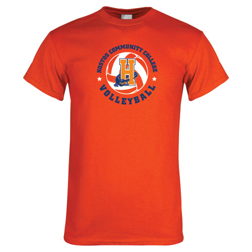 Community College Orange T Shirt-Hostos Volleyball