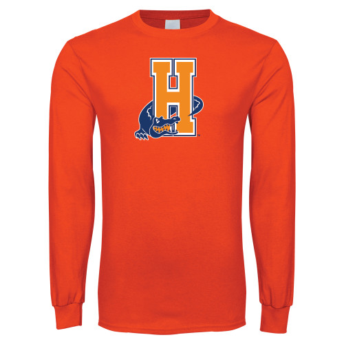 Community College Orange Long Sleeve T-Shirt-Hostos H w/Alligator