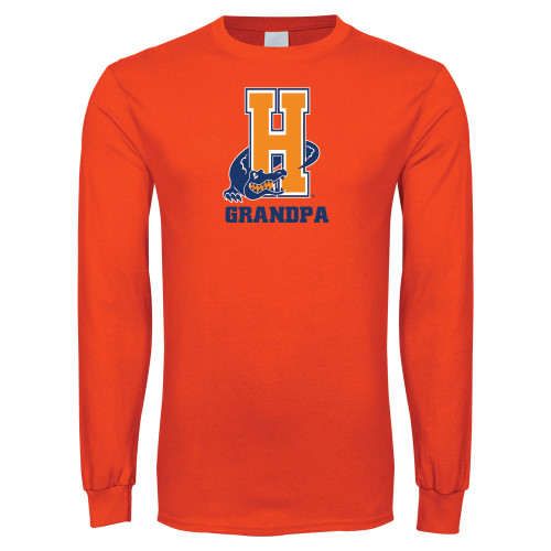 Community College Orange Long Sleeve T-Shirt-Grandpa