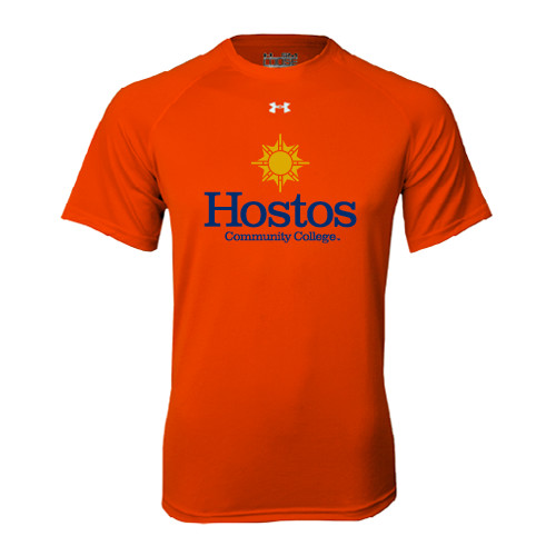 Community College Under Armour Orange Tech Tee-Hostos Community College w/Sun