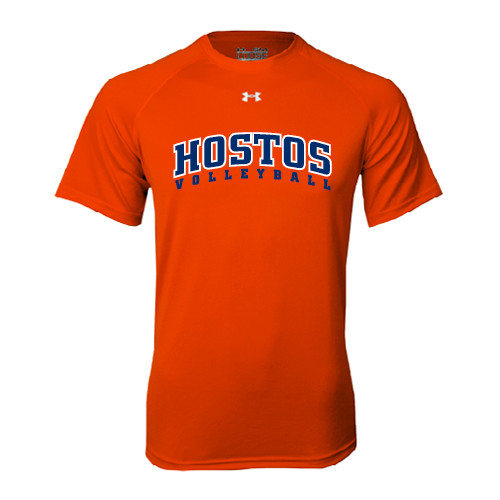 Community College Under Armour Orange Tech Tee-Hostos Volleyball Arch