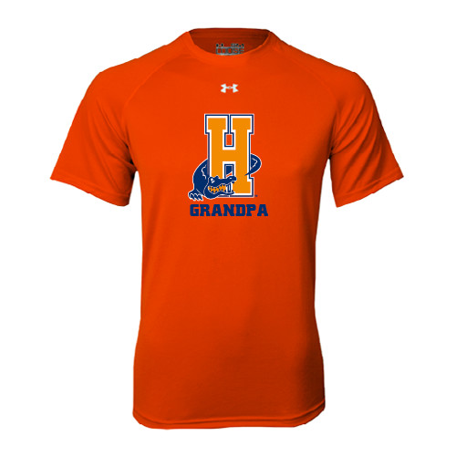 Community College Under Armour Orange Tech Tee-Grandpa