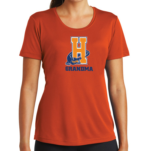 Community College Womens Orange Performance Tee-Grandma