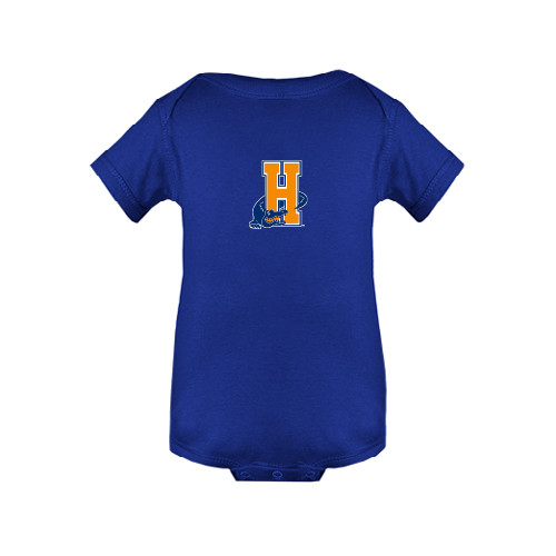 Community College Royal Infant Onesie-Hostos H w/Alligator