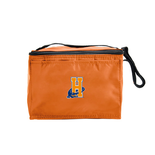 Community College Six Pack Orange Cooler-Hostos H w/Alligator