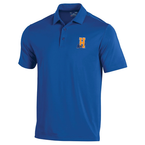 Community College Under Armour Royal T2 Performance Polo-Hostos H w/Alligator