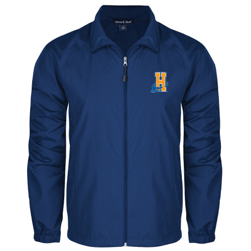 Community College Royal Full Zip Wind Jacket-Hostos H w/Alligator