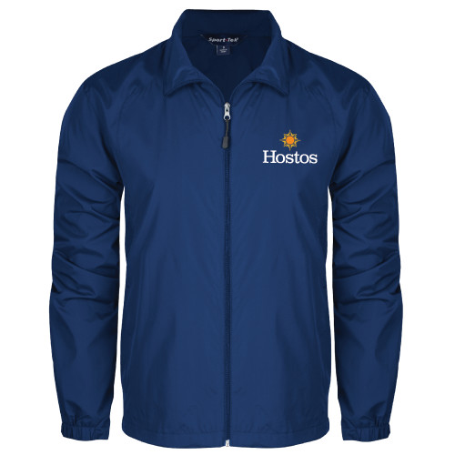 Community College Royal Full Zip Wind Jacket-Hostos w/Sun