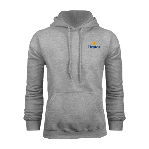 Community College Grey Fleece Hoodie-Hostos w/Sun
