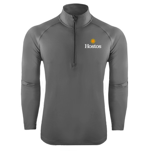 Community College Sport Tek Charcoal Sport Wick Stretch 1/2 Zip Pullover-Hostos w/Sun