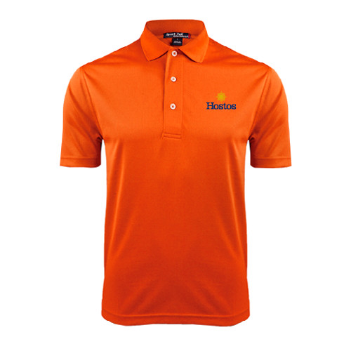 Community College Orange Dry Mesh Polo-Hostos w/Sun