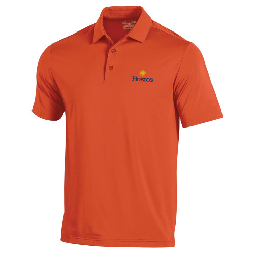 Community College Under Armour Orange T2 Performance Polo-Hostos w/Sun