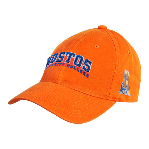 Community College Orange Unstructured Adjustable Low Profile Hat-Hostos Community College Arch