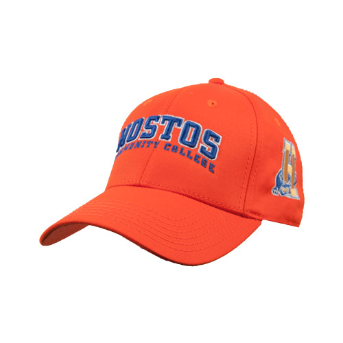 Community College Orange Structured Adjustable Pro Style Hat-Hostos Community College Arch