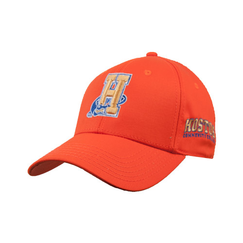 Community College Orange Structured Adjustable Pro Style Hat-Hostos H w/Alligator