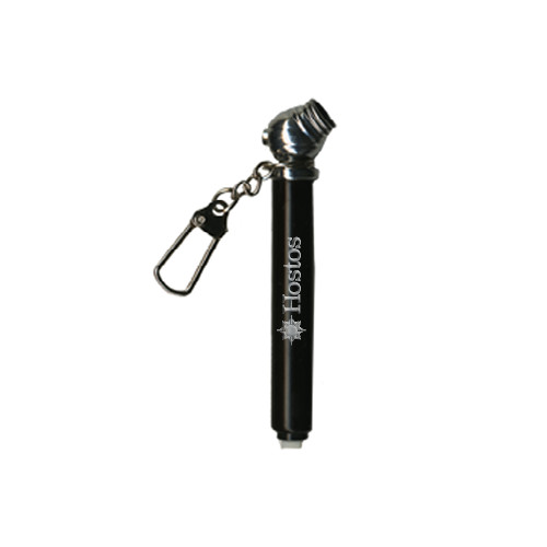 Community College Mini Black Tire Gauge/Keychain-Hostos w/Sun Flat Engraved