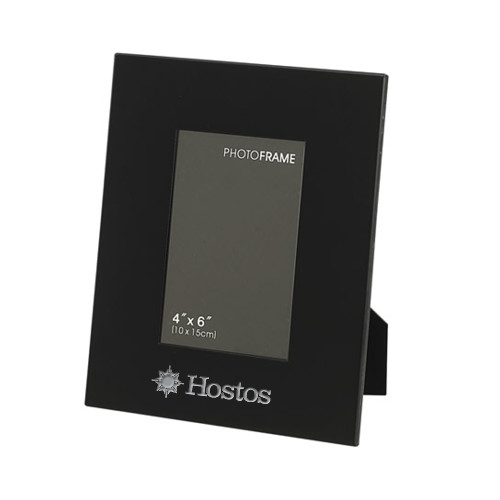 Community College Black Metal 4 x 6 Photo Frame-Hostos w/Sun Flat Engraved