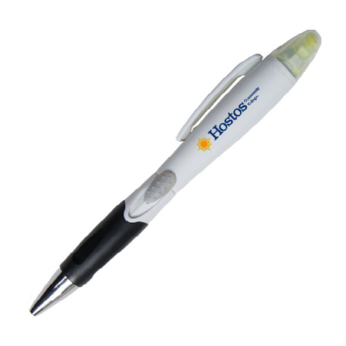 Community College Blossom White Pen/Highlighter-Hostos Community College w/Sun Flat