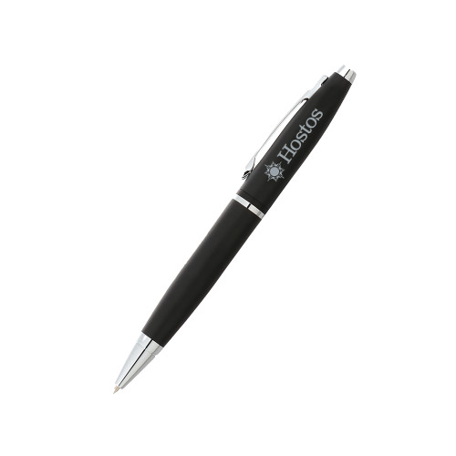 Cross Calais Matte Black Ballpoint Pen-Hostos w/Sun Flat Engraved