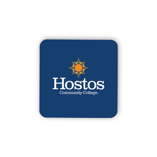 Community College Hardboard Coaster w/Cork Backing-Hostos Community College w/Sun Stacked